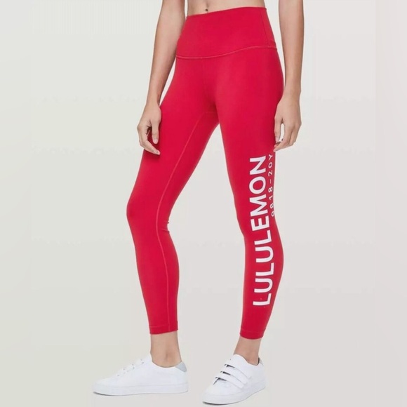 Red Lululemon limited edition leggings - Picture 1 of 5